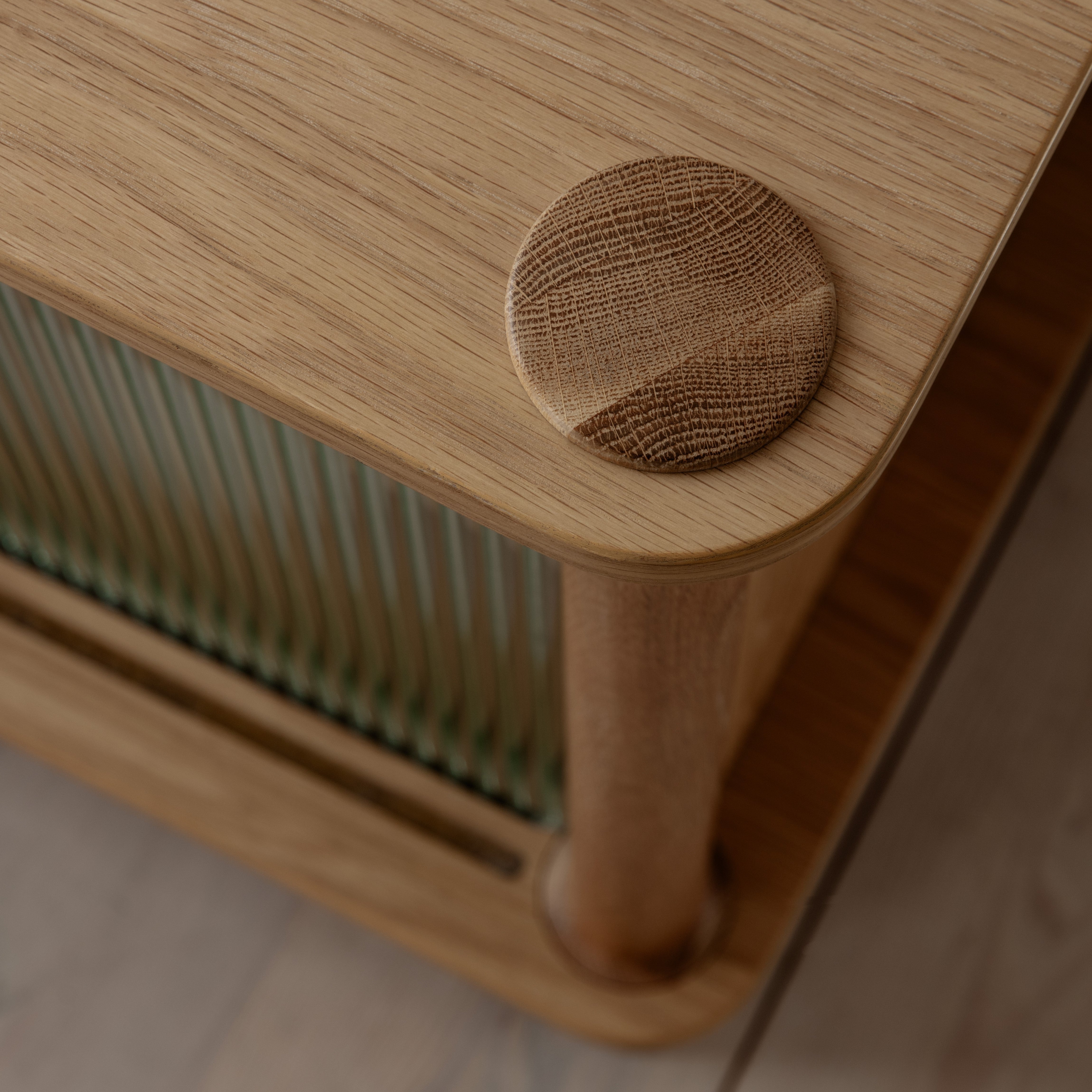 UMAGE Italic Sideboard, Wood/Glass