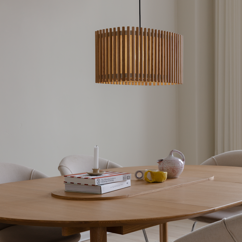 UMAGE Komorebi Hardwired Pendant, Rectangular, Oak