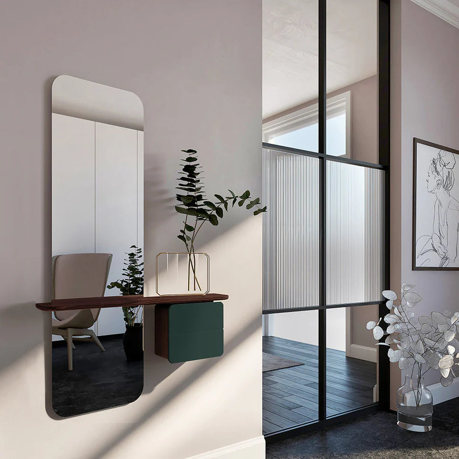 UMAGE One More Look Mirror, Dark Oak