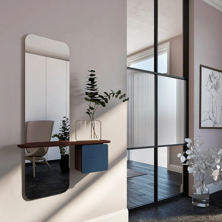 UMAGE One More Look Mirror, Dark Oak
