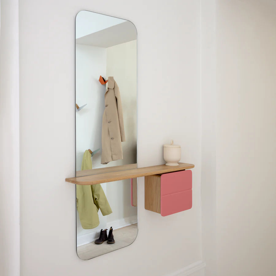 UMAGE One More Look Mirror, Oak