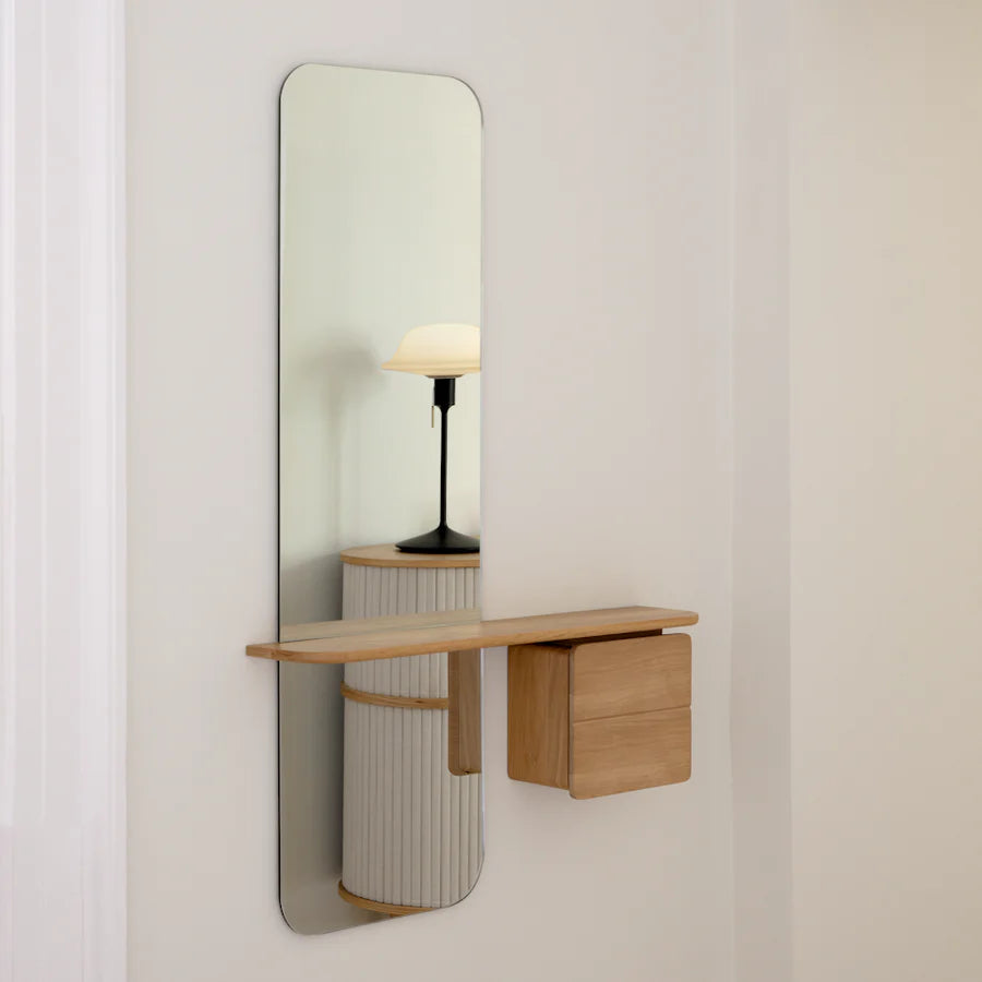 UMAGE One More Look Mirror, Oak