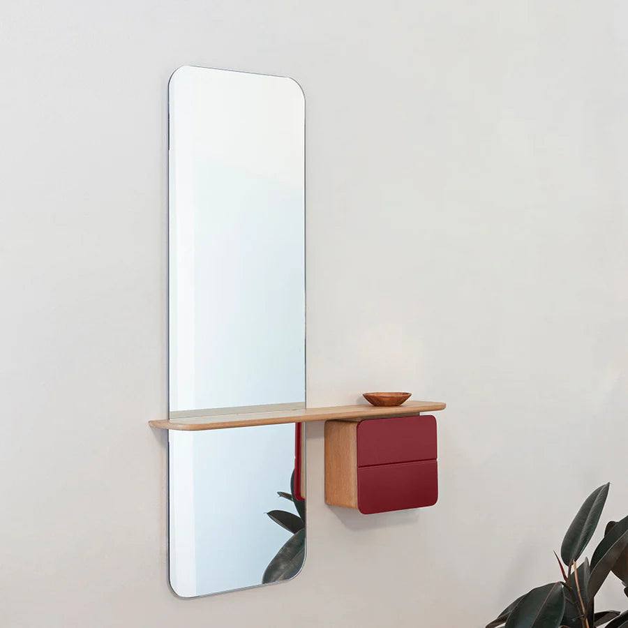 UMAGE One More Look Mirror, Oak