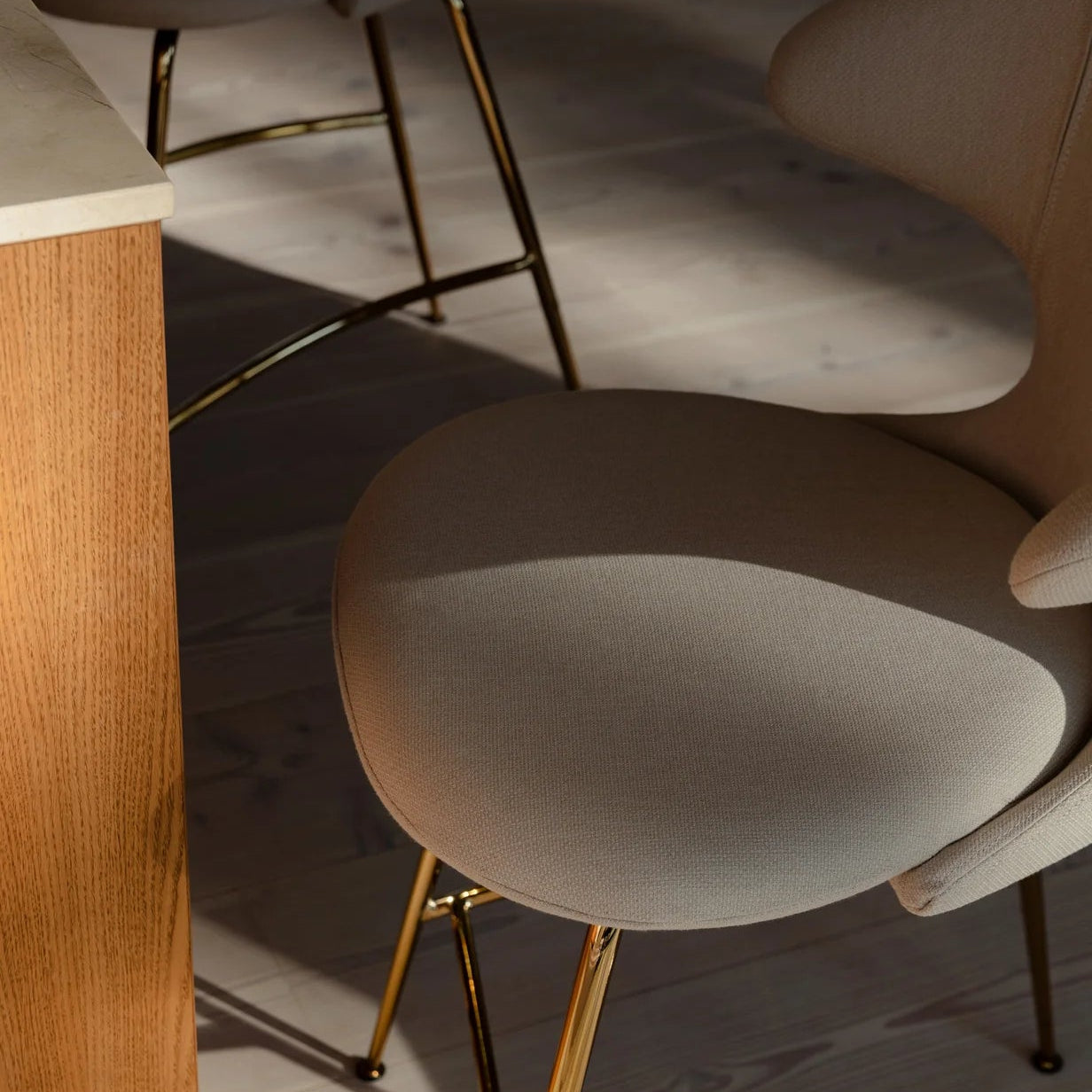 UMAGE Time Flies Counter Stool, Chrome Legs