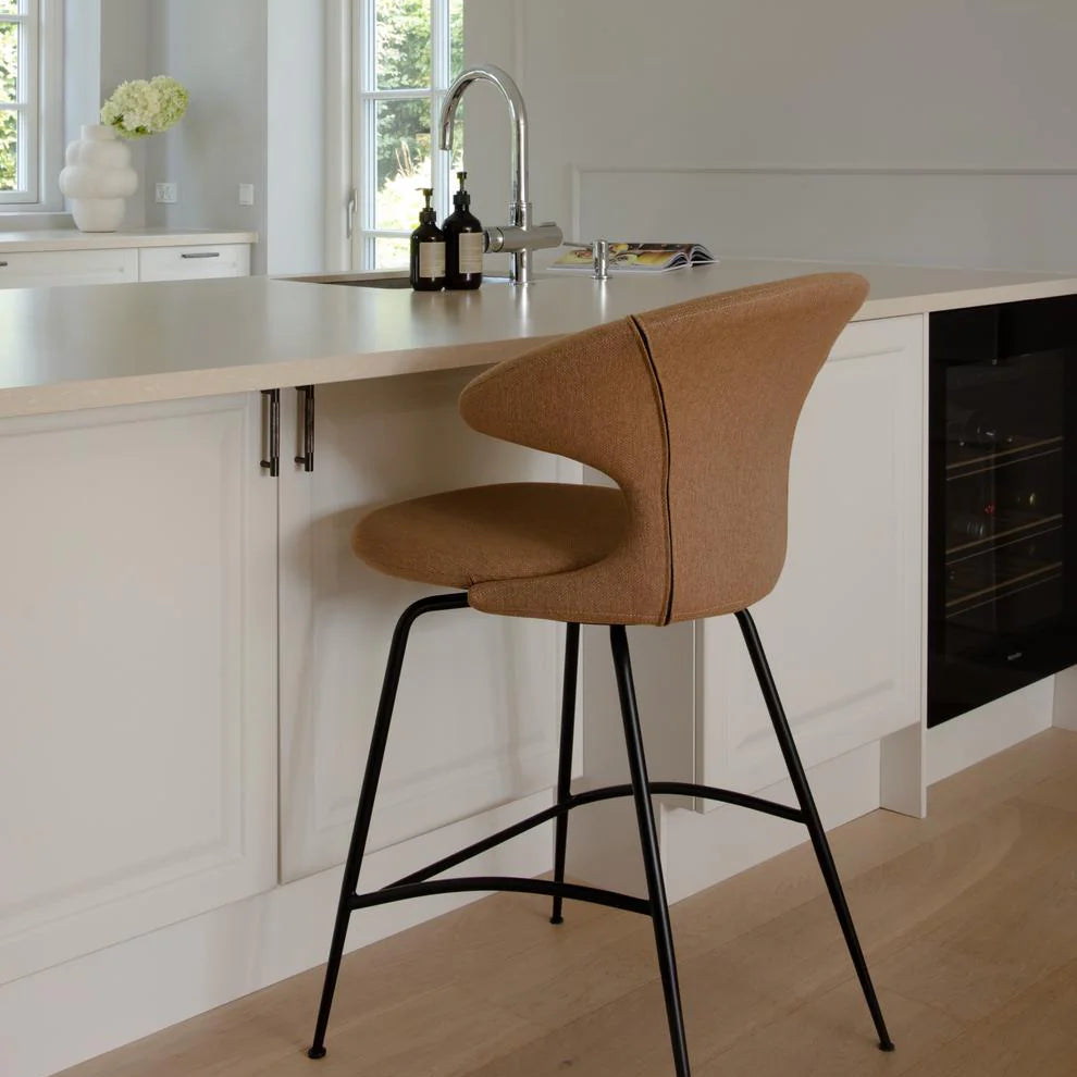UMAGE Time Flies Counter Stool, Chrome Legs