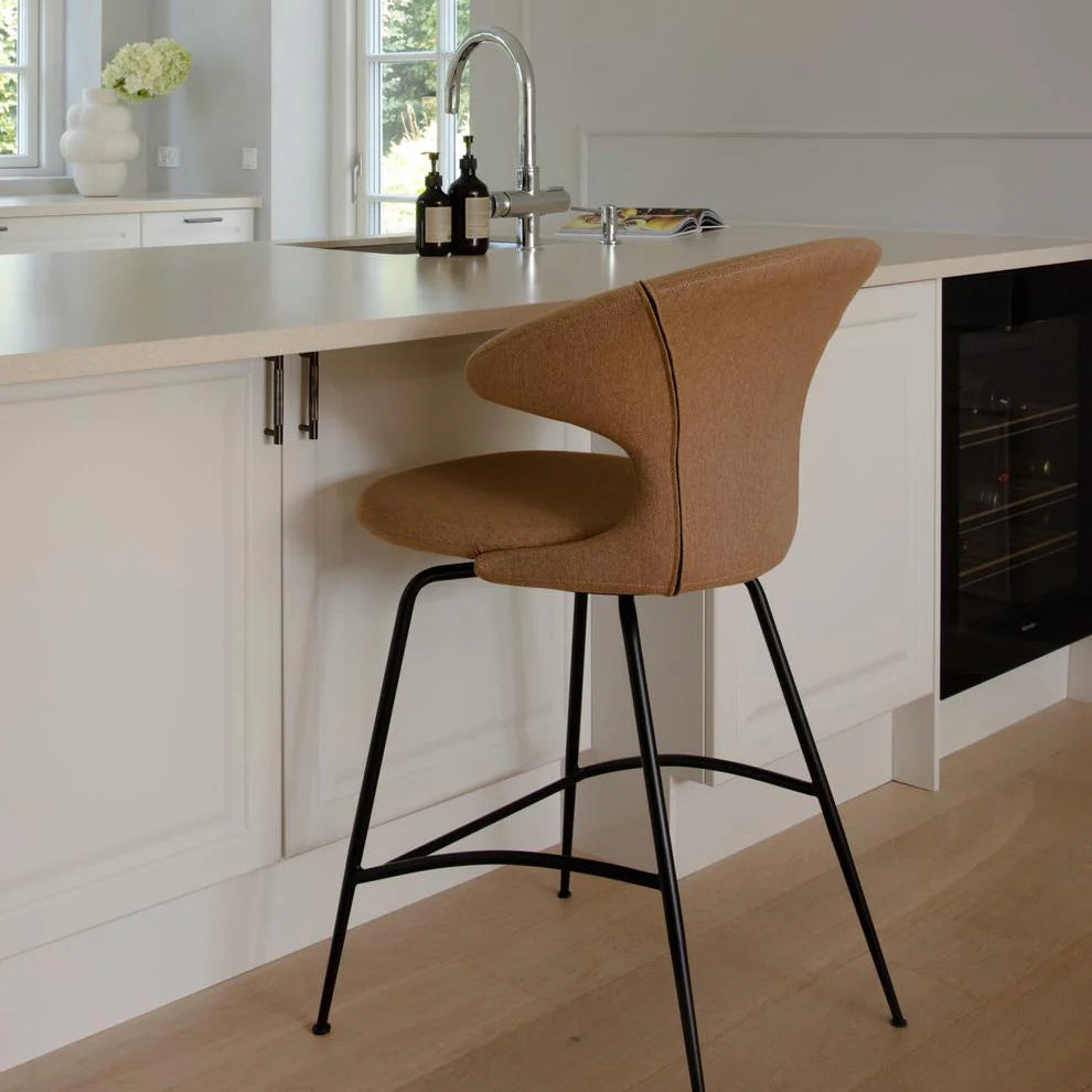 UMAGE Time Flies Counter Stool, Black Legs