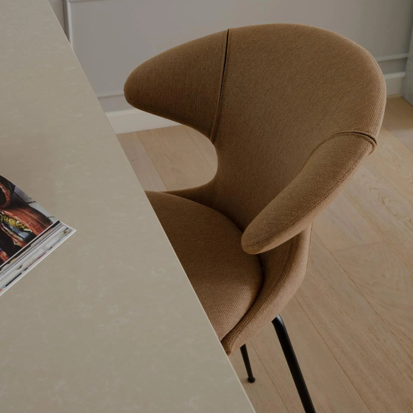 UMAGE Time Flies Counter Stool, Chrome Legs