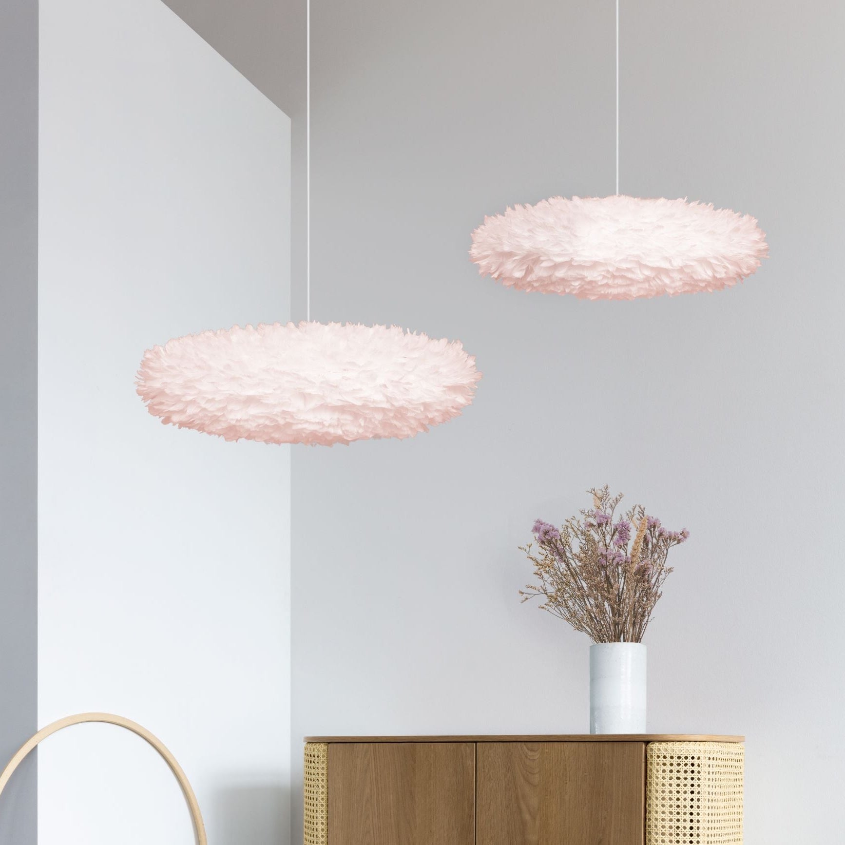 UMAGE Eos Esther Hardwired Pendant, Medium Lampshade