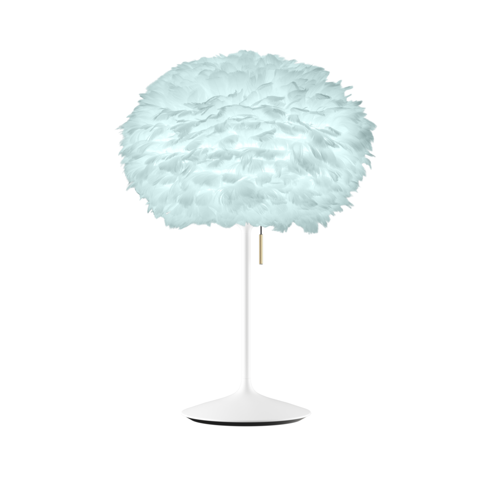 UMAGE Eos Santé Table Lamp, Light Blue Lampshade