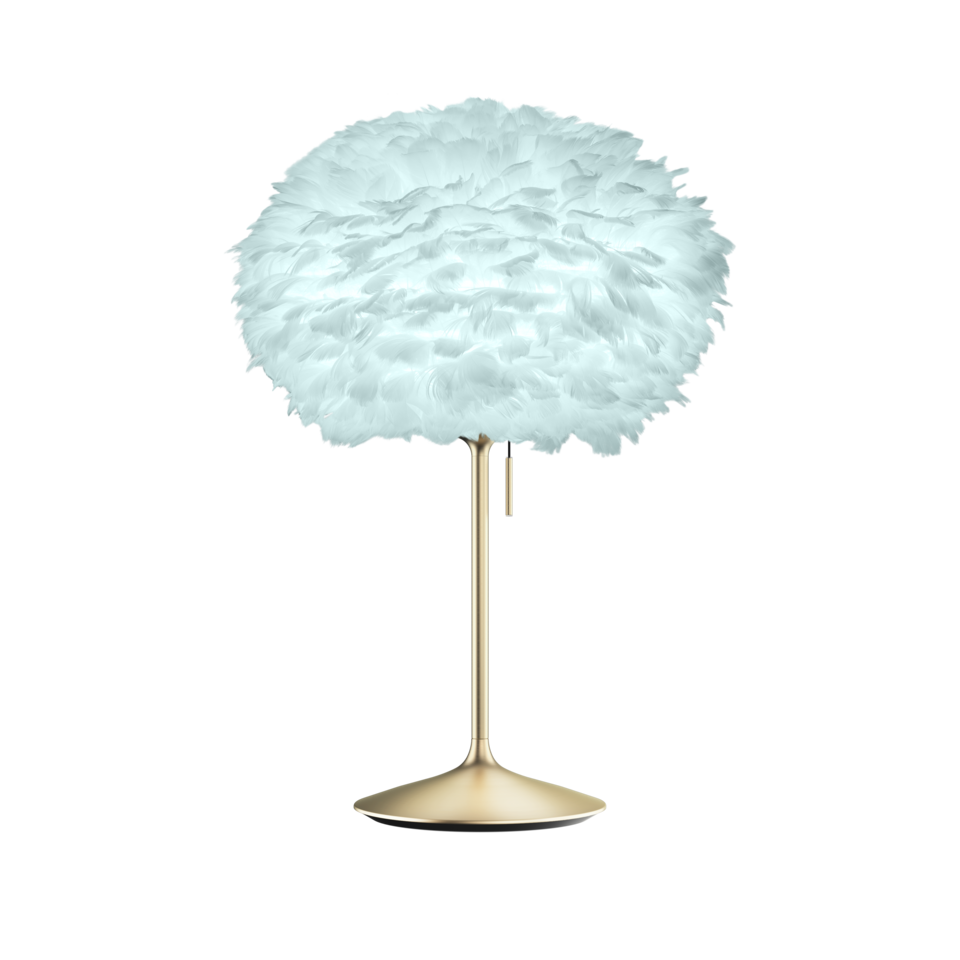 UMAGE Eos Santé Table Lamp, Light Blue Lampshade