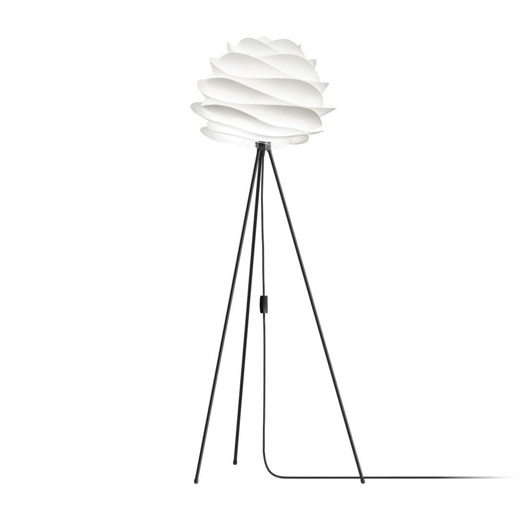 UMAGE Carmina Tripod Floor Lamp, H: 60", Medium Lampshade
