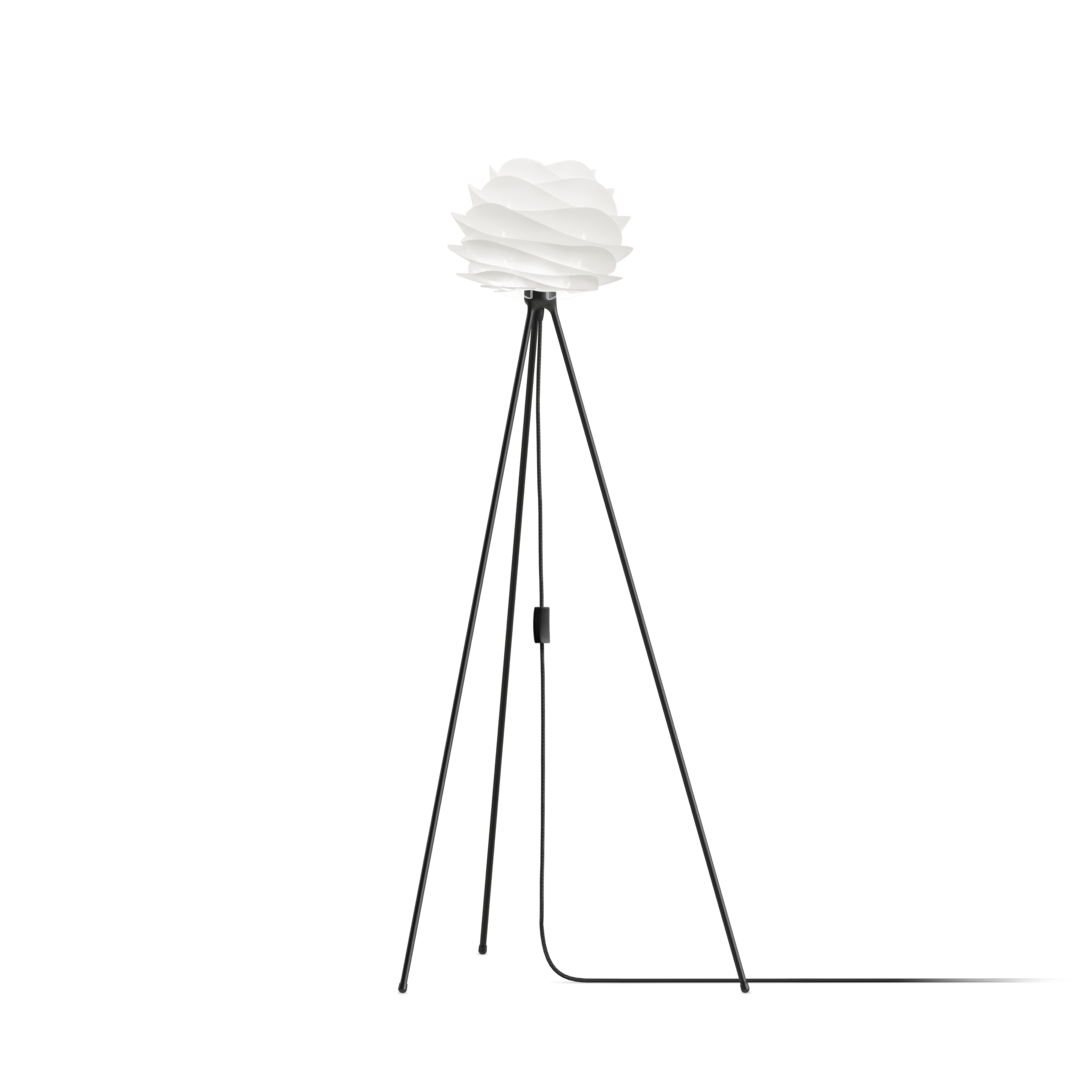 UMAGE Carmina Tripod Floor Lamp, H: 51", Mini Lampshade