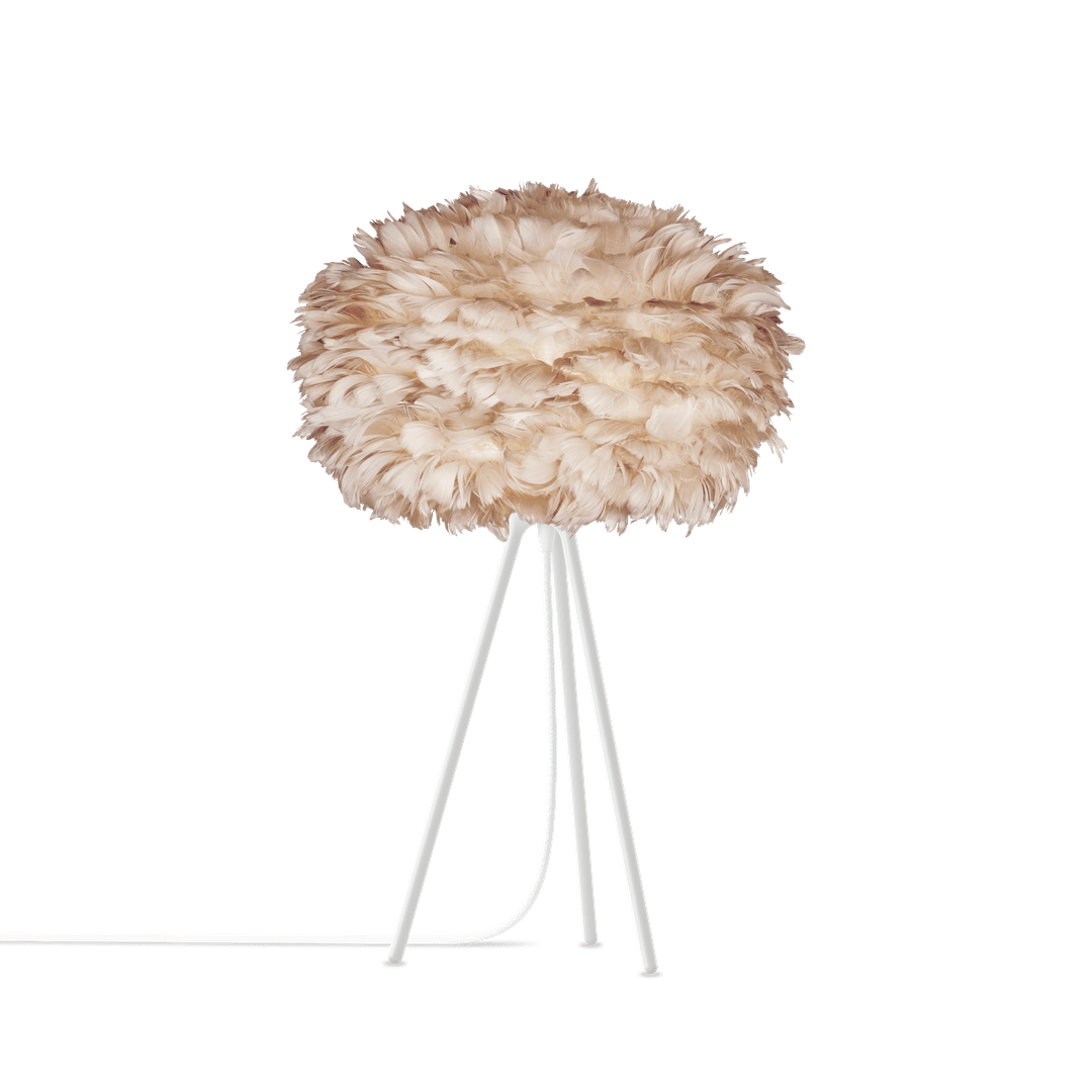 UMAGE Eos Tripod Table Lamp, Light Brown Lampshade
