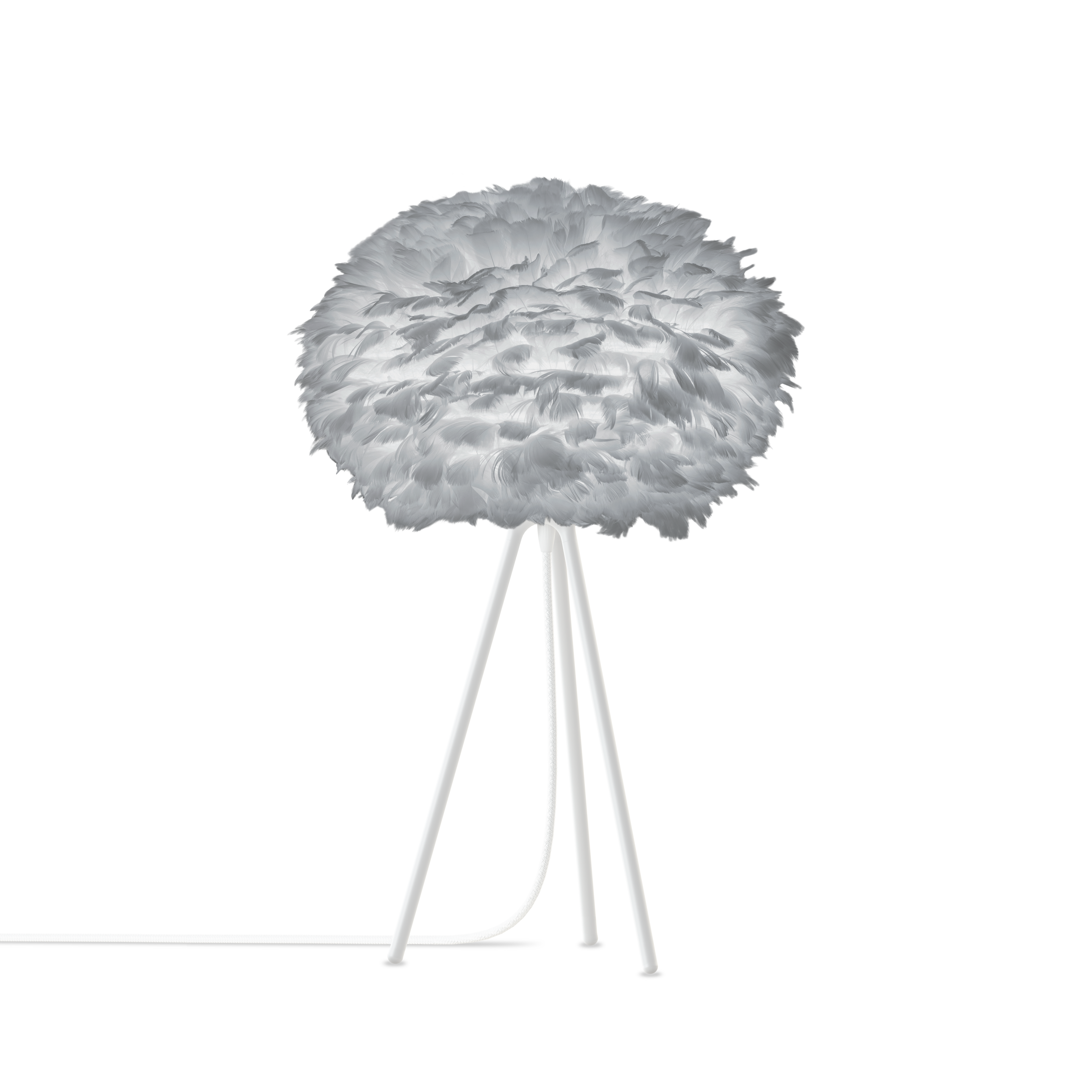UMAGE Eos Tripod Table Lamp, Light Gray Lampshade