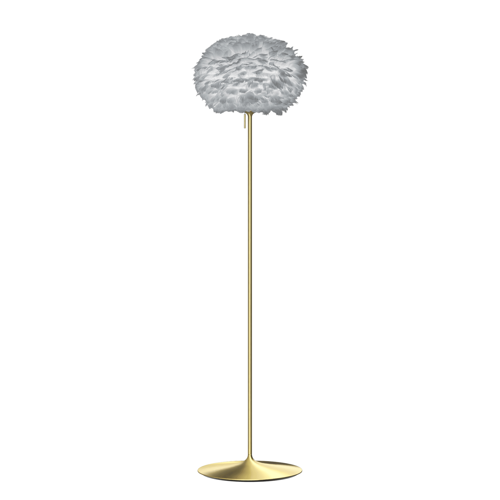 UMAGE Eos Santé Floor Lamp, Light Gray Lampshade