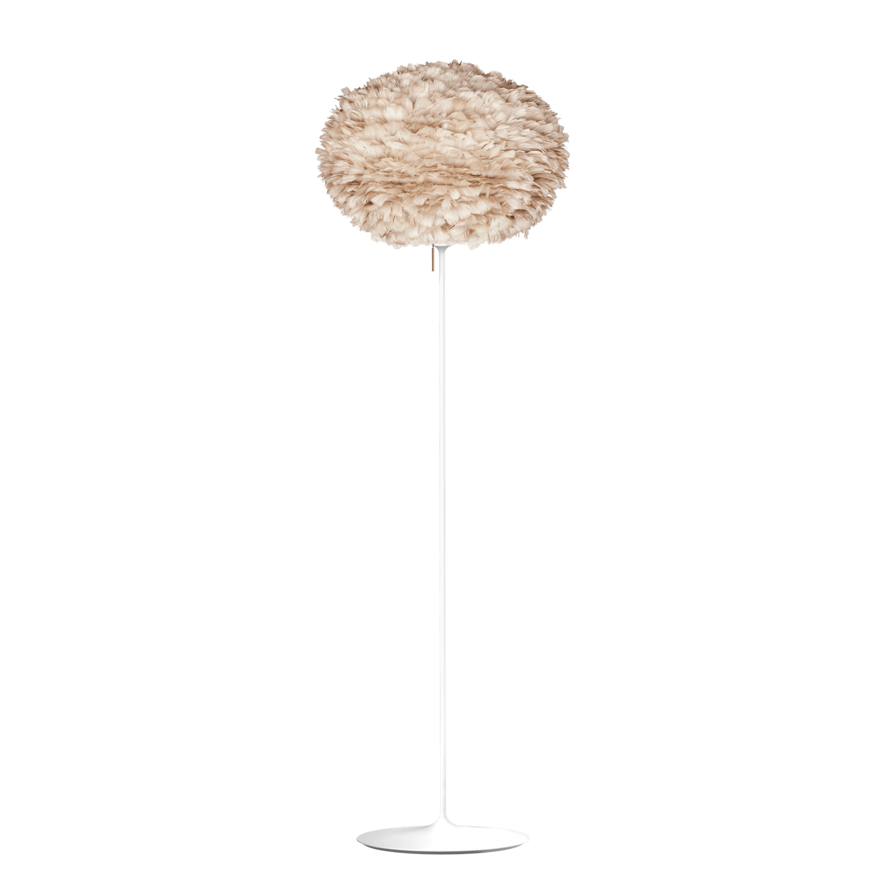 UMAGE Eos Santé Floor Lamp, Light Brown Lampshade