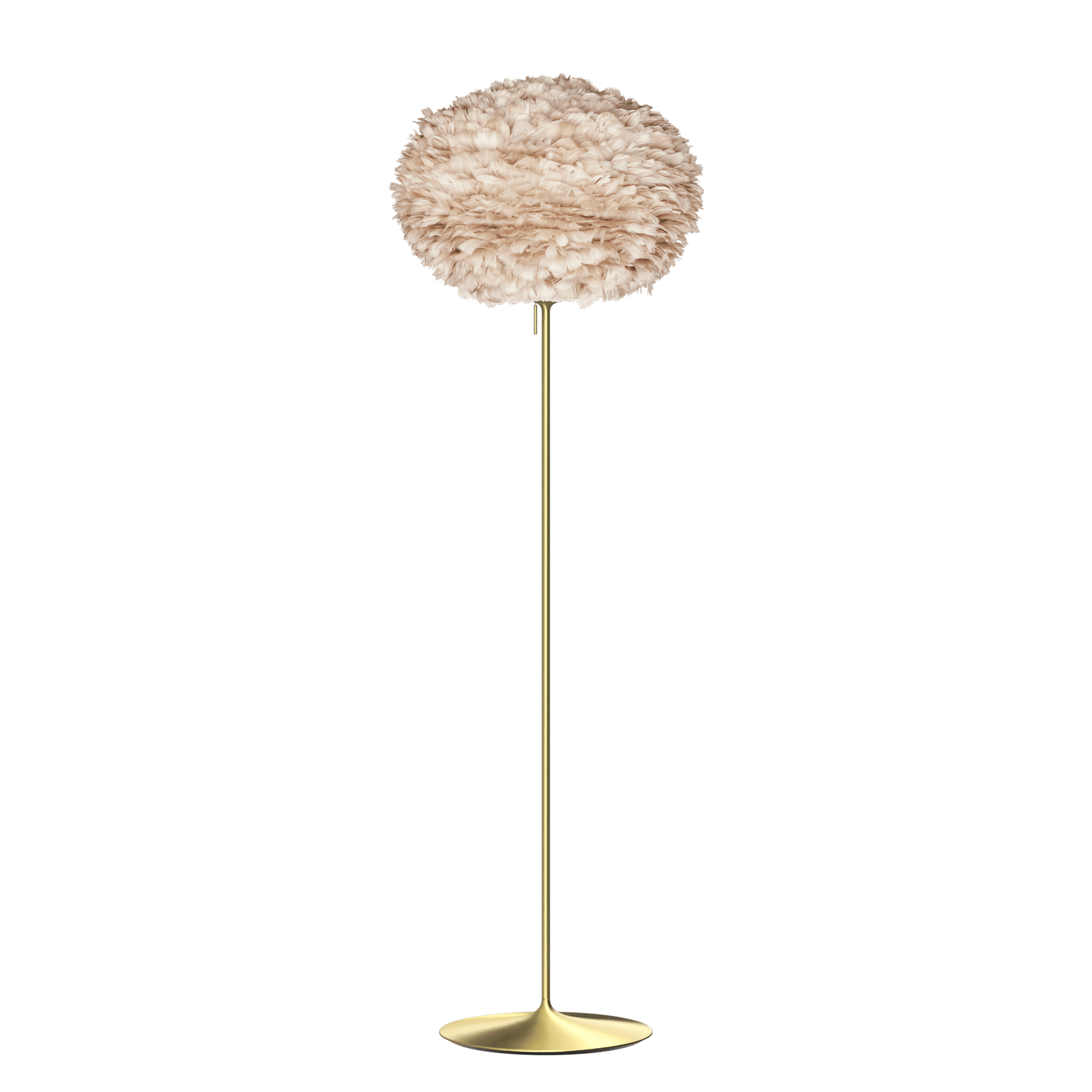 UMAGE Eos Santé Floor Lamp, Light Brown Lampshade