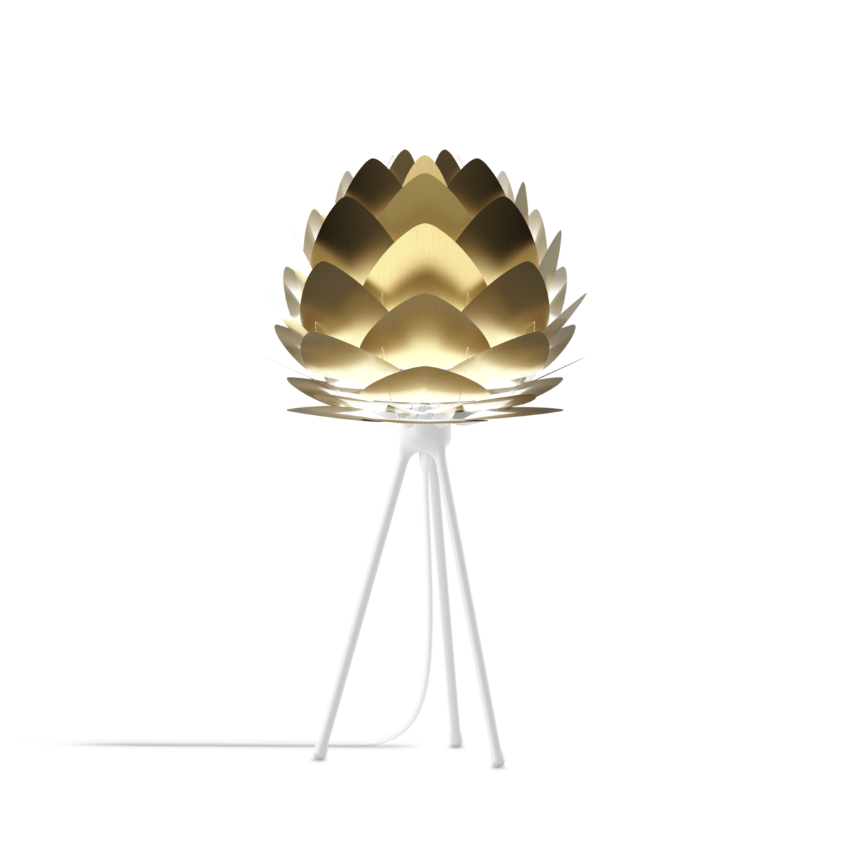 UMAGE Aluvia Tripod Table Lamp, Mini Lampshade