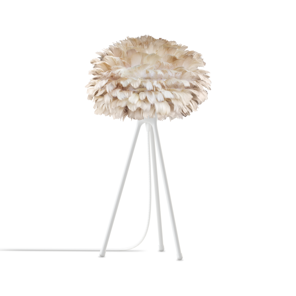 UMAGE Eos Tripod Table Lamp, Light Brown Lampshade