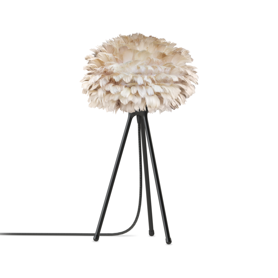 UMAGE Eos Tripod Table Lamp, Light Brown Lampshade