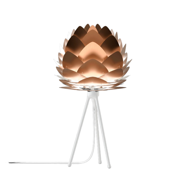 UMAGE Aluvia Tripod Table Lamp, Mini Lampshade