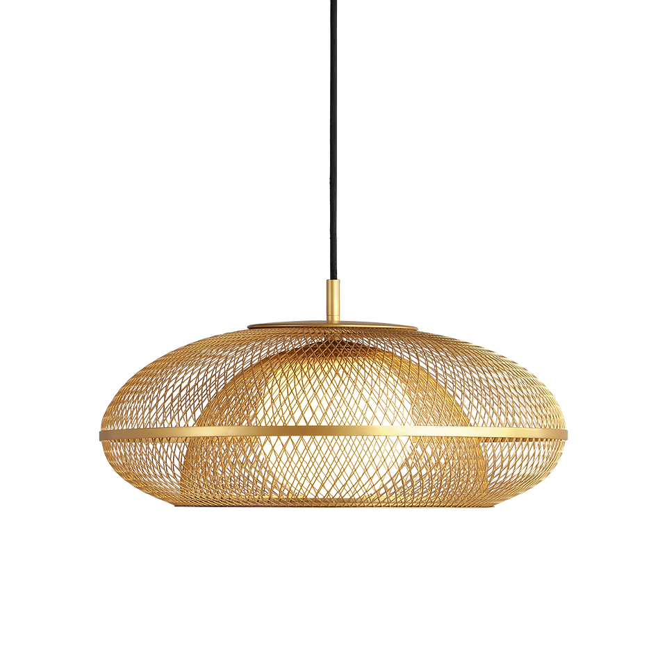 UMAGE Faraday Hardwired Pendant, Brushed Brass