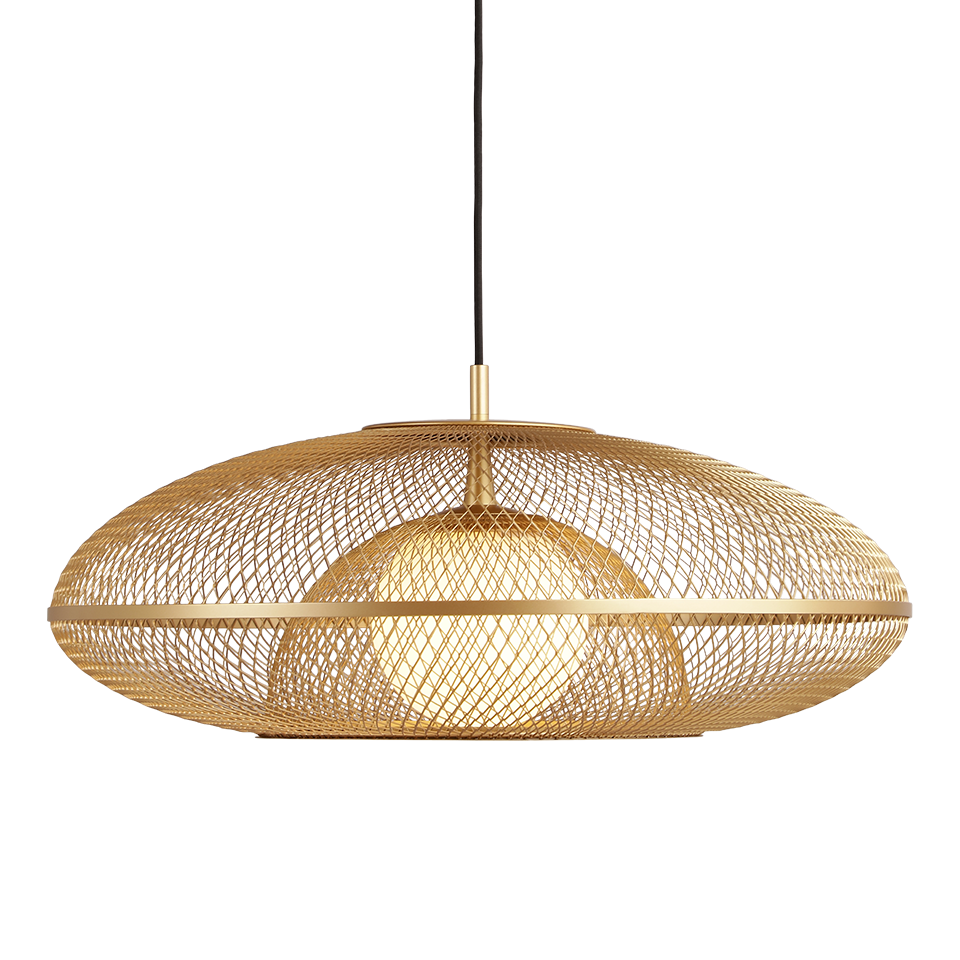 UMAGE Faraday Plug-In Pendant, Brushed Brass