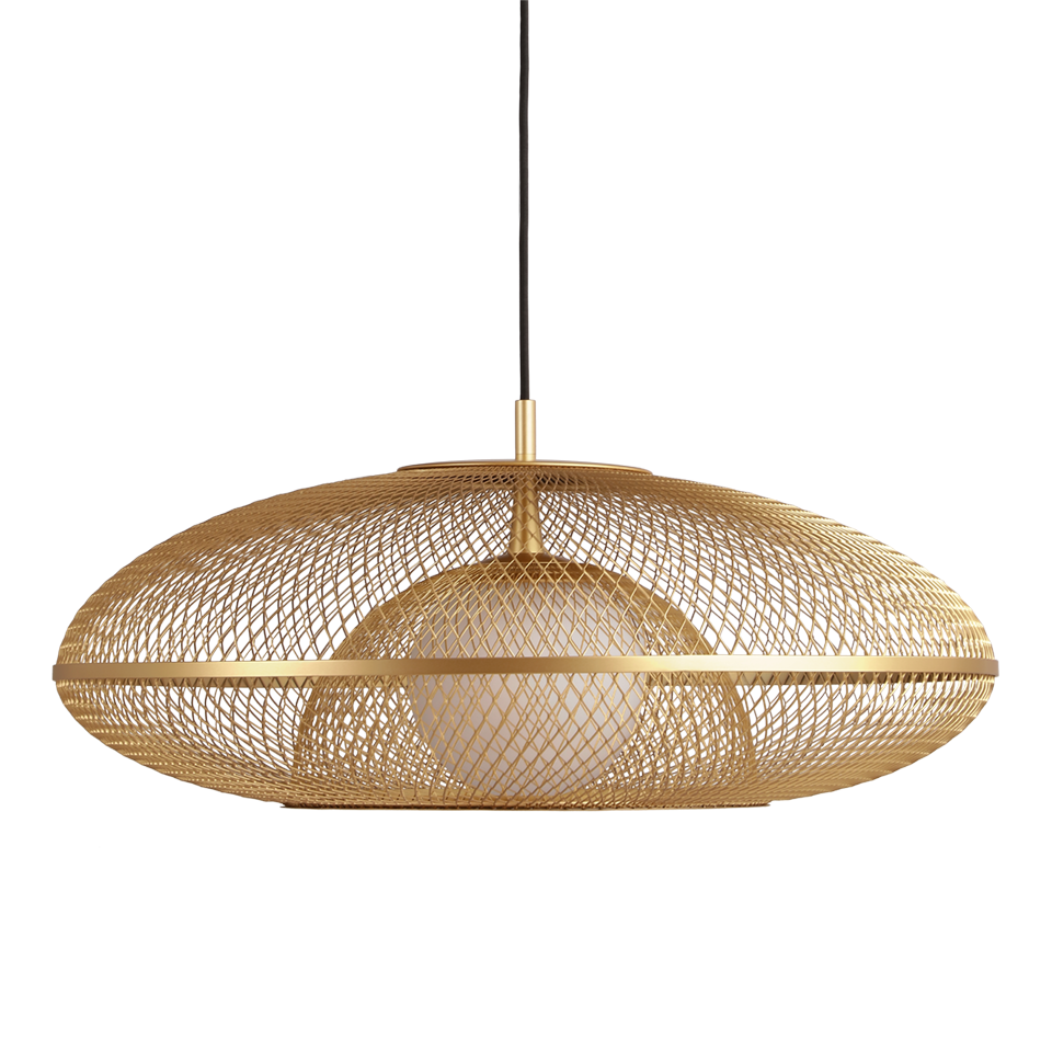 UMAGE Faraday Hardwired Pendant, Brushed Brass