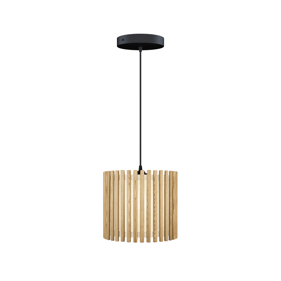 UMAGE Komorebi Hardwired Pendant, Circle, Oak