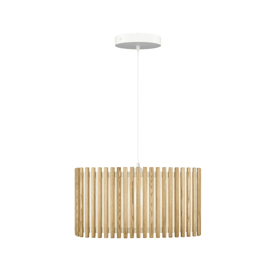 UMAGE Komorebi Hardwired Pendant, Rectangular, Oak