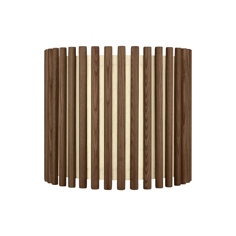 UMAGE Komorebi Hardwired Pendant, Circle, Dark Oak