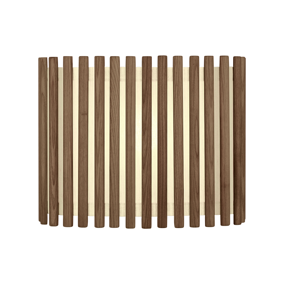UMAGE Komorebi Plug-In Pendant, Rectangular, Dark Oak