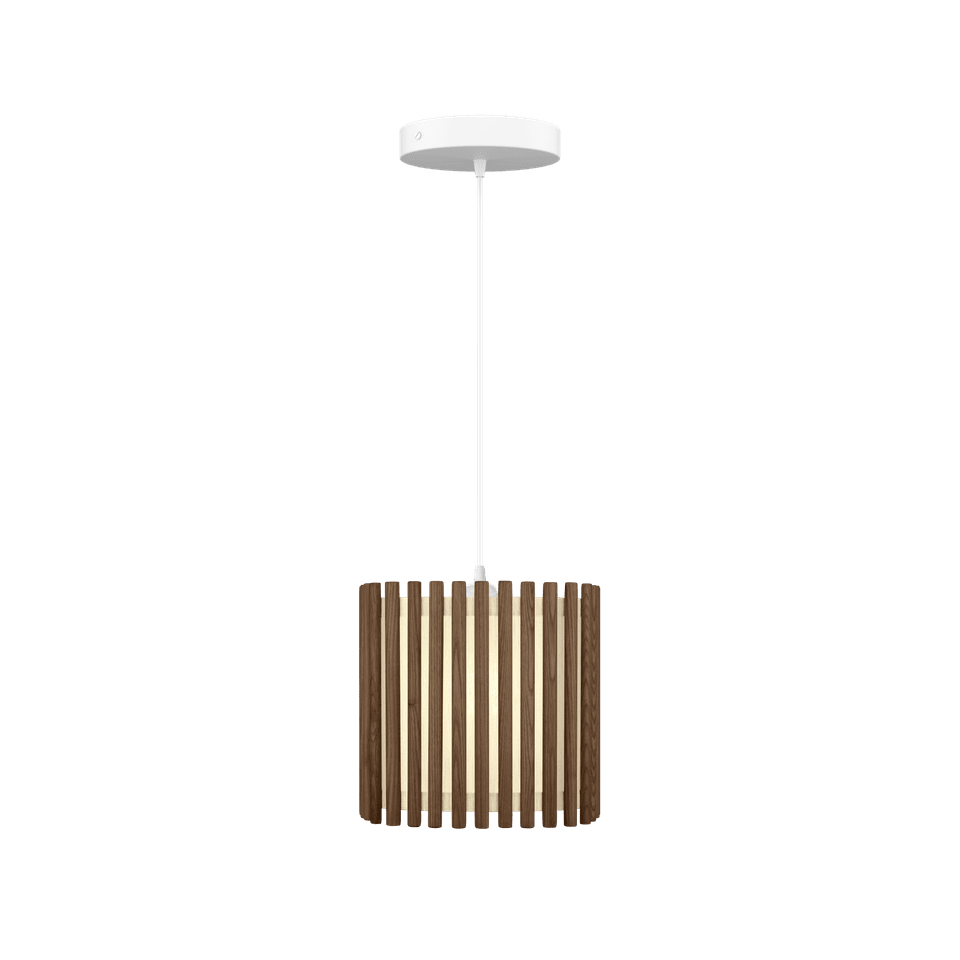 UMAGE Komorebi Hardwired Pendant, Square, Dark Oak