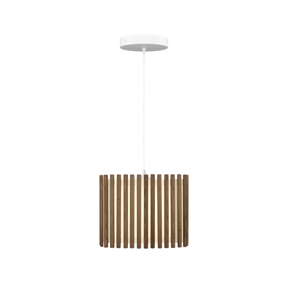 UMAGE Komorebi Hardwired Pendant, Rectangular, Dark Oak