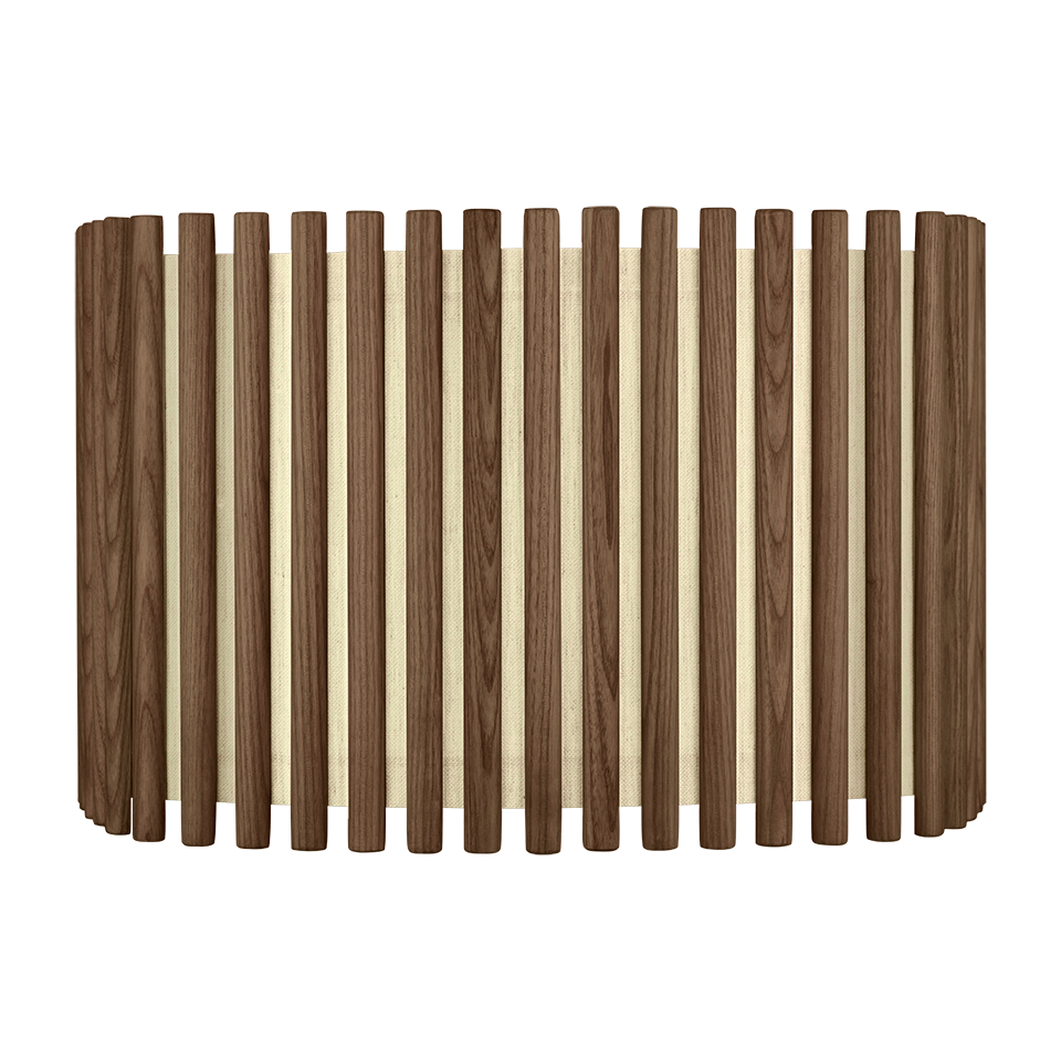 UMAGE Komorebi Plug-In Pendant, Square, Dark Oak