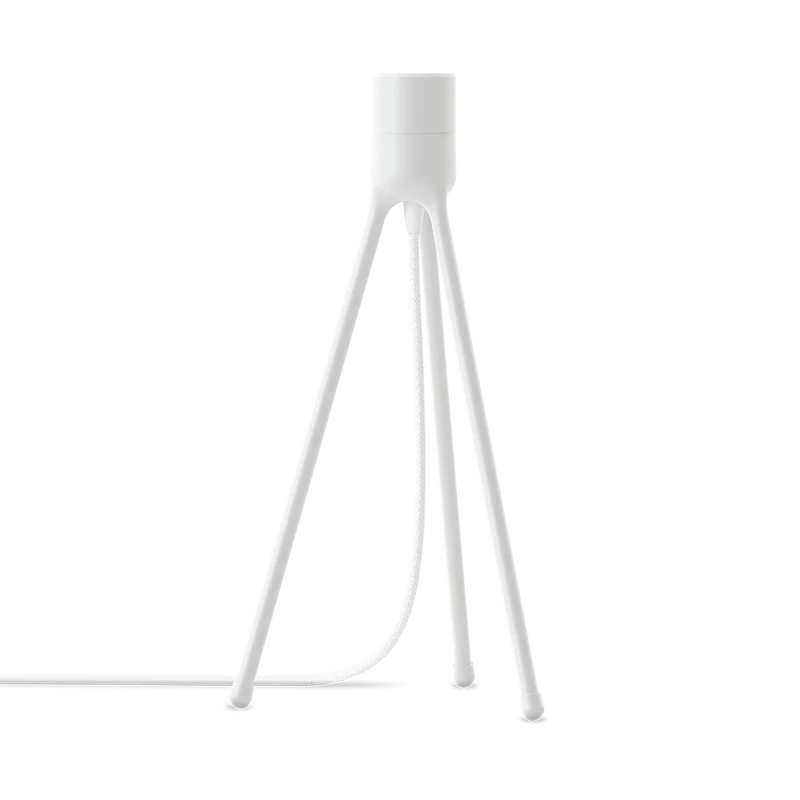 UMAGE Silvia White Tripod Table Lamp, Medium Lampshade