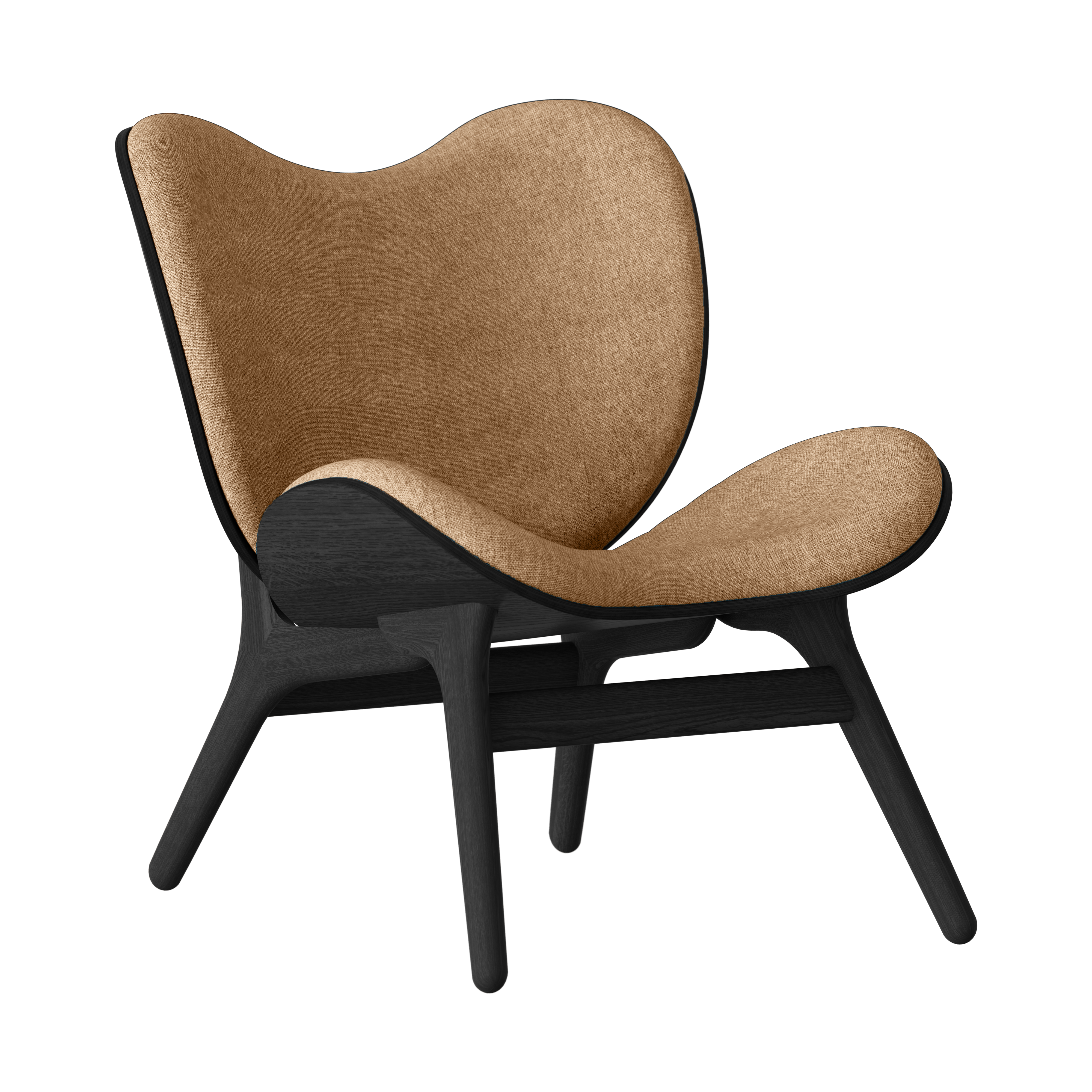 UMAGE A Conversation Piece Lounge Chair, Low, Black Oak
