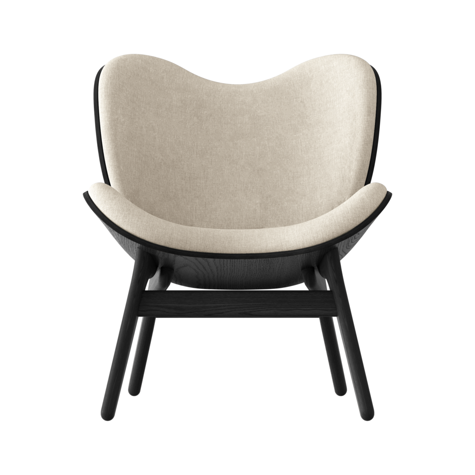 UMAGE A Conversation Piece Lounge Chair, Low, Black Oak