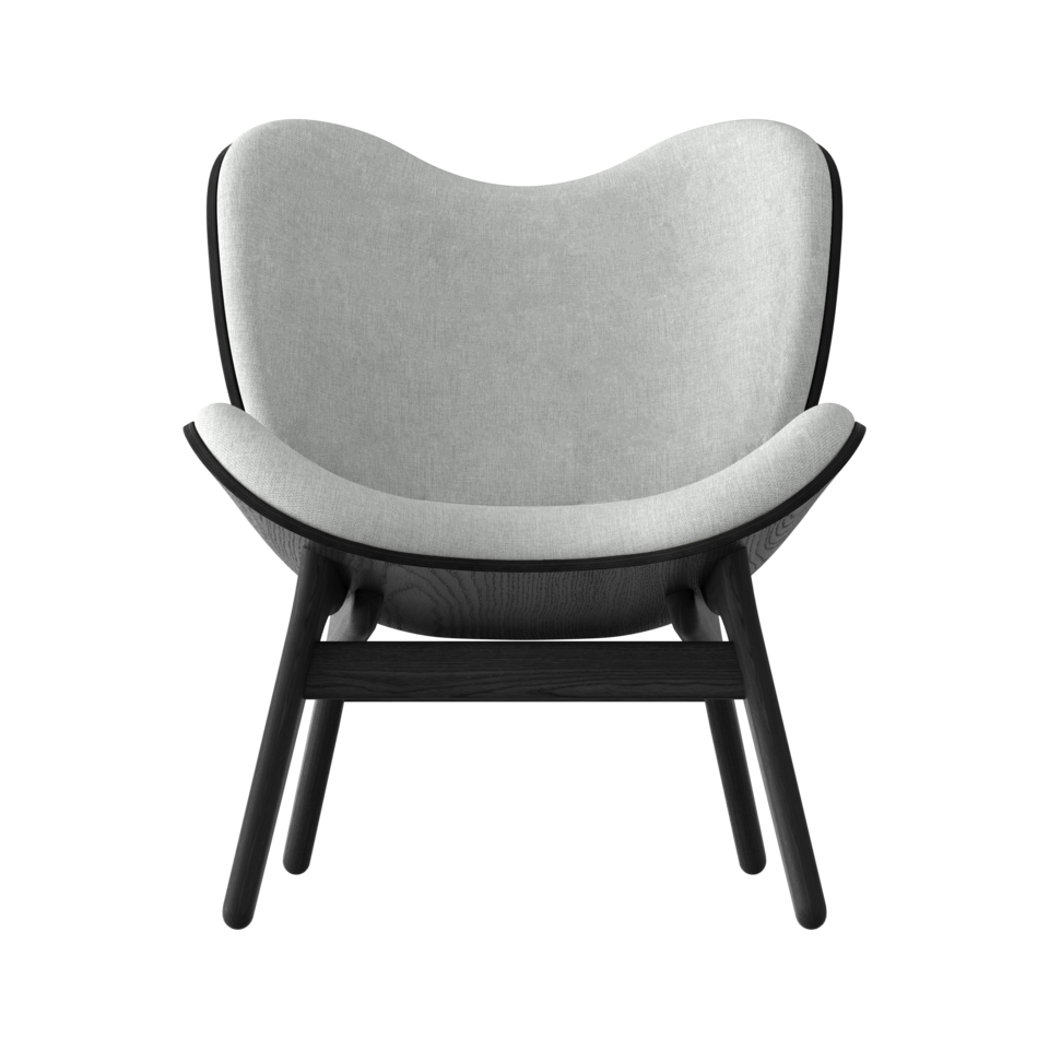UMAGE A Conversation Piece Lounge Chair, Low, Black Oak