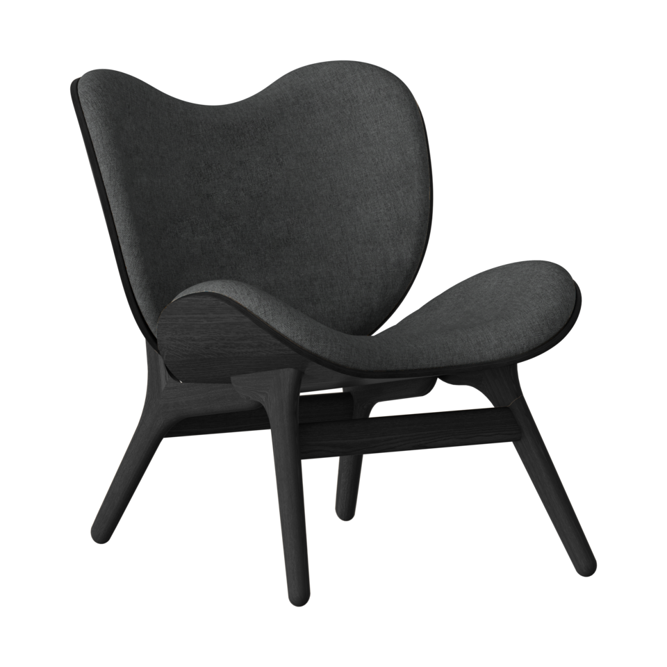 UMAGE A Conversation Piece Lounge Chair, Low, Black Oak
