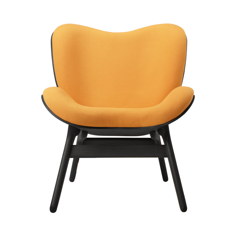 UMAGE A Conversation Piece Lounge Chair, Low, Black Oak