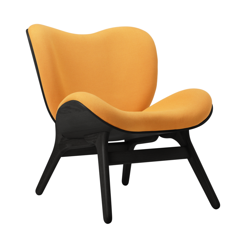 UMAGE A Conversation Piece Lounge Chair, Low, Black Oak