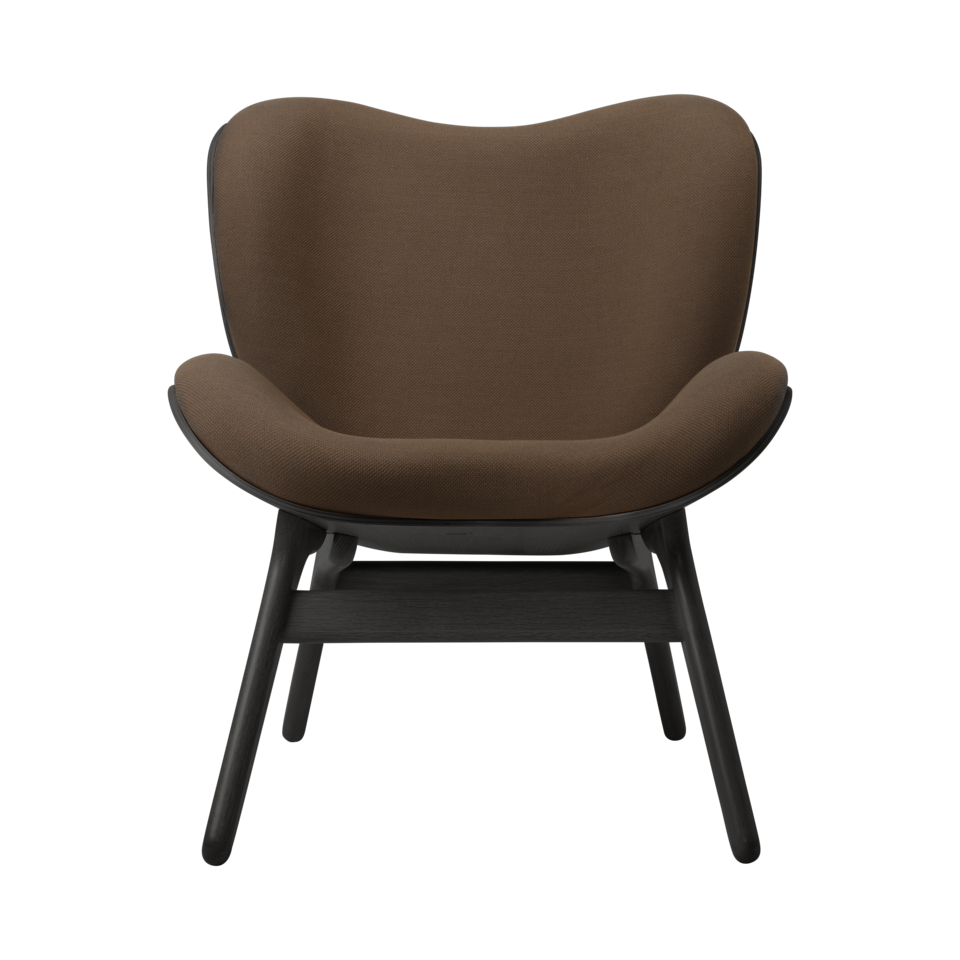 UMAGE A Conversation Piece Lounge Chair, Low, Black Oak