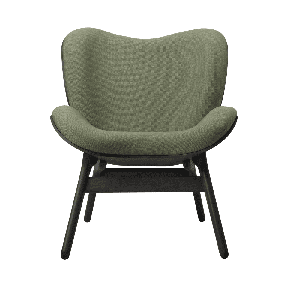 UMAGE A Conversation Piece Lounge Chair, Low, Black Oak