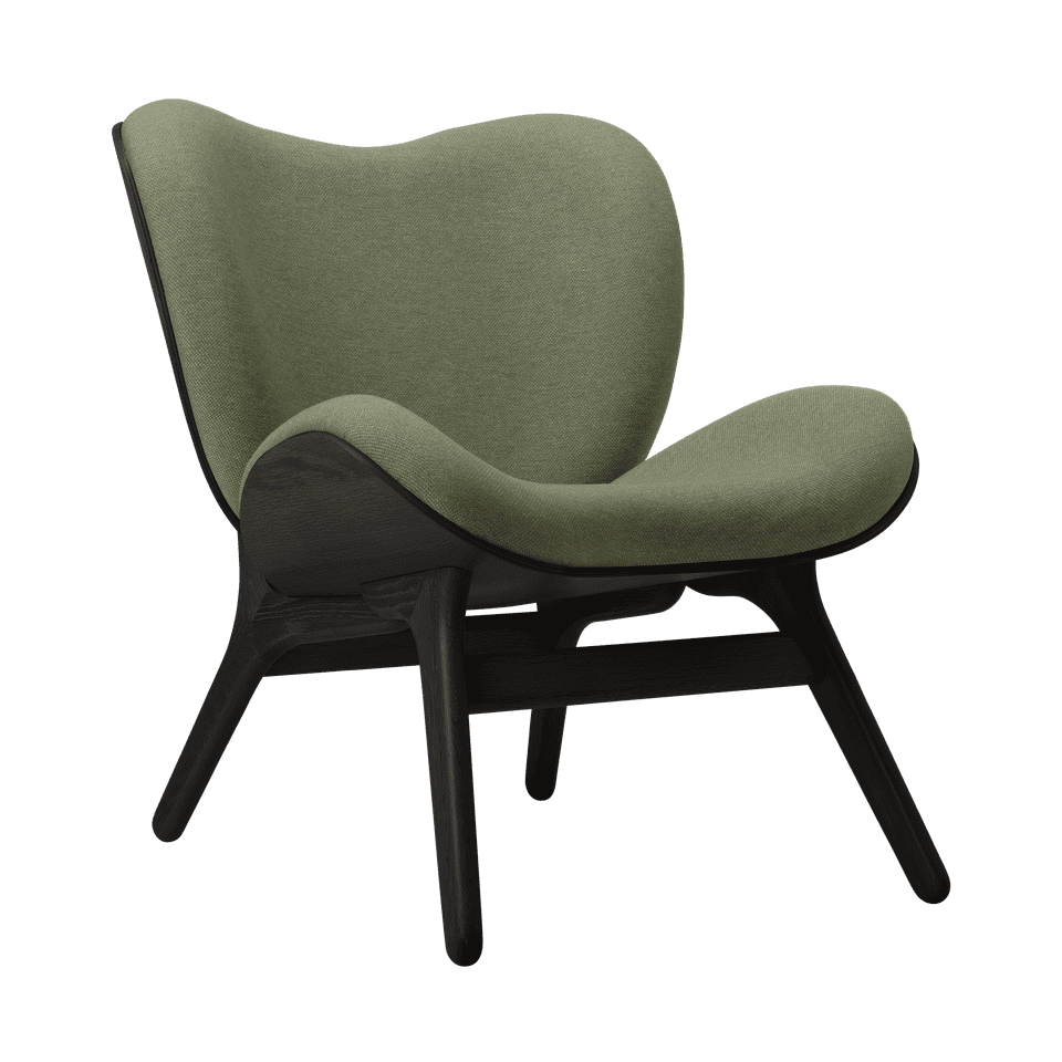 UMAGE A Conversation Piece Lounge Chair, Low, Black Oak