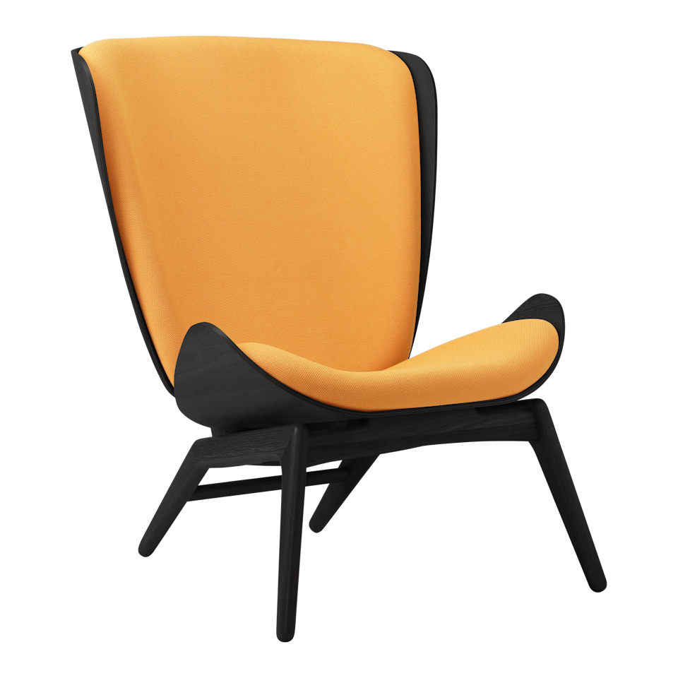 UMAGE The Reader Wing Chair, Black Oak