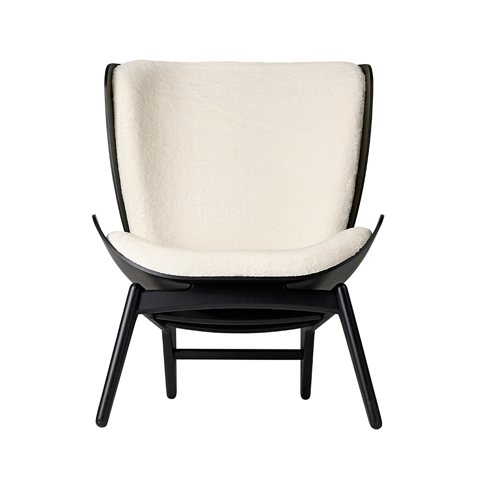 UMAGE The Reader Wing Chair, Black Oak