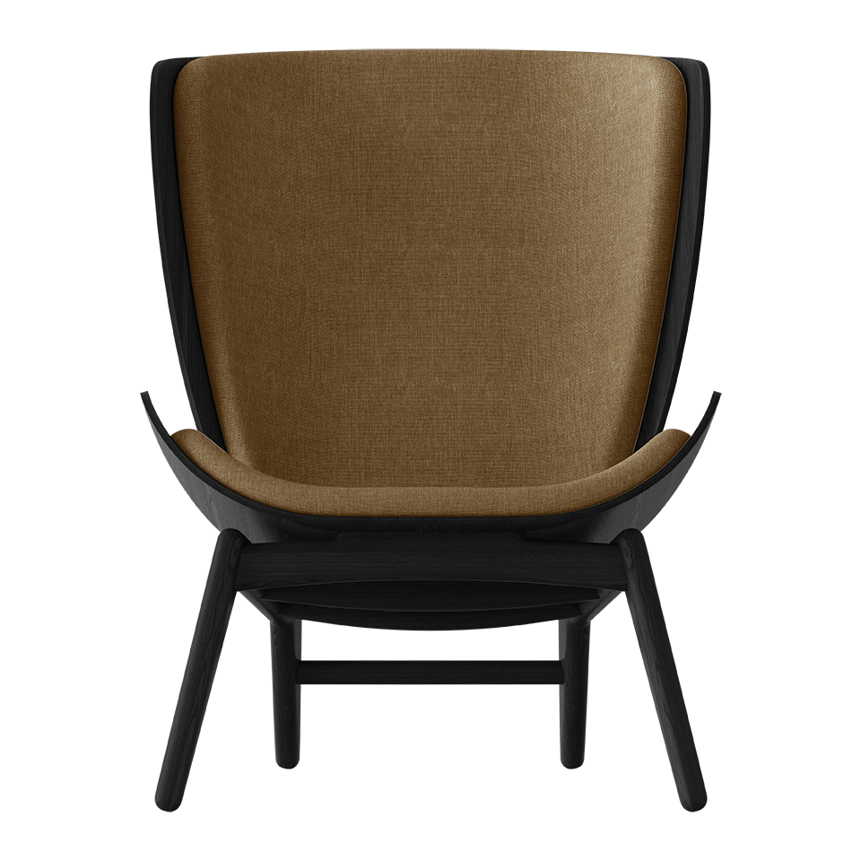 UMAGE The Reader Wing Chair, Black Oak