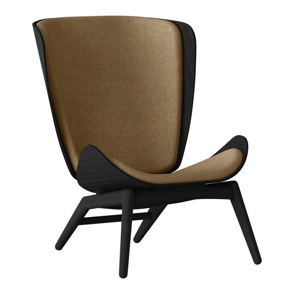 UMAGE The Reader Wing Chair, Black Oak