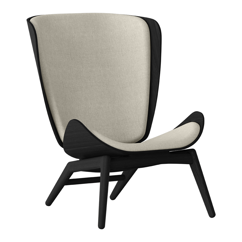 UMAGE The Reader Wing Chair, Black Oak